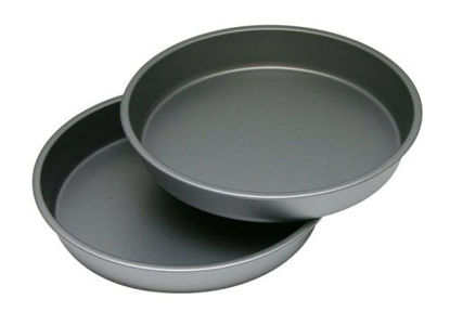 Picture of G & S Metal Products Company OvenStuff Nonstick Round Cake Baking Pan 2 Piece Set, 9", Gray