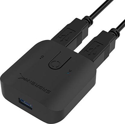 Picture of Sabrent USB 3.0 Sharing Switch for Multiple Computers and Peripherals LED Device Indicators (USB-SW30)