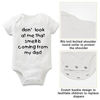 Picture of Funny Slogan Super Soft Cotton Baby Onesies Comfy Short Sleeve Bodysuit(3M dad1)