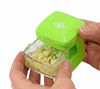 Picture of Kitchen Innovations Garlic-A-Peel Garlic Press, Crusher, Cutter, Mincer, and Storage Container - Includes Silicone Garlic Peeler - Easy to Clean - Stainless Steel Blades - (Green)