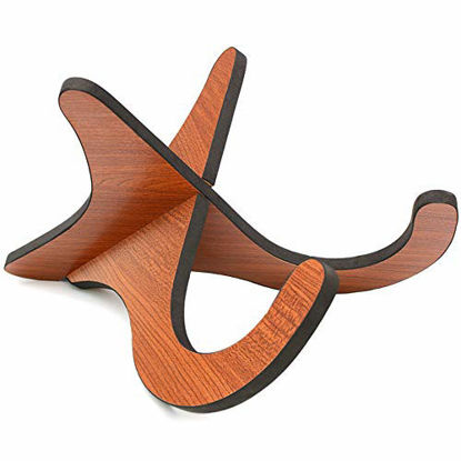Picture of Ukulele Stand Instrument Stand Folding Portable Stand for Mandolins and Violins .(Wood Ukulele Stand)