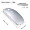 Picture of Rechargeable Bluetooth Mouse for Laptop - Tsmine Wireless Slim Mouse with Silent Clicks, Mini Computer Mouse for MacBook Pro/Air, Desktop, Notebook, Tablet, Compatible with Mac/Android/Windows OS