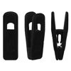 Picture of Corodo Velvet Hangers Clips 20 Pack, Black Pants Hangers Velvet Clips, Strong Finger Clips Perfect for Thin Velvet Hangers