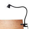 Picture of CeSunlight Clamp Desk Lamp, Clip on Reading Light, 3000-6500K Adjustable Color Temperature, 6 Illumination Modes, 10 Led Beads, AC Adapter and USB Cord Included (Black)