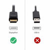 Picture of Cable Matters 8K DisplayPort to DisplayPort Cable (DisplayPort 1.4 Cable) with 8K 60Hz Video Resolution and HDR Support - 6 Feet