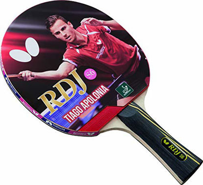 Picture of Butterfly RDJ S6 Shakehand Table Tennis Racket | RDJ Series | Offers An Ideal Balance Of Speed, Spin And Control | Recommended For Beginning Level Players