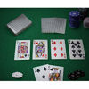 Picture of Joyoldelf Silver Foil Poker Playing Cards, Waterproof Deck Poker Card with Gift Box, Perfect for Party and Game