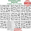 Picture of Talented Kitchen 157 Script Pantry Labels - 157 Mega Set - Food Label Sticker, Water Resistant Food Labels. Preprinted Stickers Decals Jars Pantry Organization Storage (Set of 157 -Mega Script Pantry)