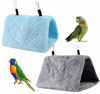 Picture of Magnoloran 2 Pack Warm Bird Nest House, Bed Hanging Hammock Toy Sleeping Bed Plush Hanging Snuggle Cave Happy Hut for Pet Parrot Parakeet Cockatiel Conure Cockatoo African Grey Macaw Eclectus