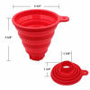 Picture of KongNai Silicone Collapsible Funnel for Jars, Foldable Large Canning Jar Funnel for Wide Mouth and Regular Jars, Food Grade Jam Spice Funnel for Canning Transferring of Liquid Solid Bean