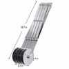 Picture of Frantic RAY 5-Wheel Pastry Slicer, Stainless Steel Telescopic Pizza Slicer, Multi-Wheel Cutter, Dough Divider