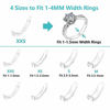 Picture of Invisible Ring Size Adjuster for Loose Rings Ring Adjuster Sizer Fit Thin Rings with Jewelry Polishing Cloth