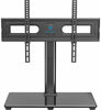 Picture of PERLESMITH Universal TV Stand Table Top TV Base for 37 to 70 inch LCD LED OLED 4K Flat Screen TVs - Height Adjustable TV Mount Stand with Tempered Glass Base, VESA 600x400mm, Holds up to 99lbs