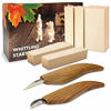 Picture of BeaverCraft Wood Carving Kit S16 - Whittling Wood Knives Kit - Widdling Kit for Beginners - Wood Carving Knife Set Wood Blocks Blank (Whittling Knives Kit)