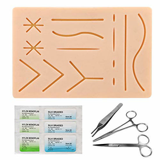 15 Pcs Practice Suture Training Kit for Medical Veterinary