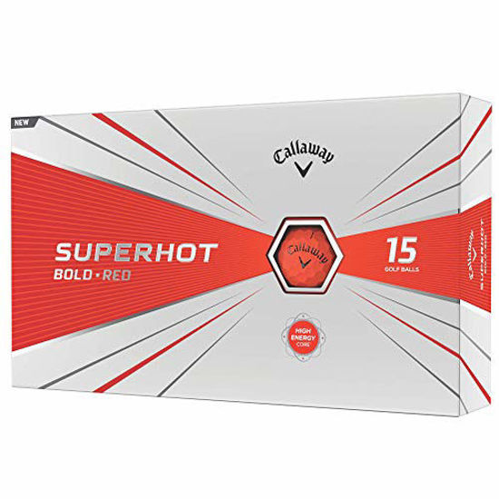 Picture of Callaway Golf 2020 SuperHot Bold Matte Golf Balls (Red)