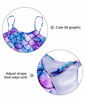 Picture of Girls' One Piece Swimsuit Bandage Quick Dry Swimwear Blue Mermaid Beach Bathing Suit for Hawaiian Holiday 7-8 Years Old