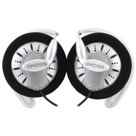 Picture of Koss KSC75 Portable Stereophone Headphones, Single, Standard Packaging White/Gray