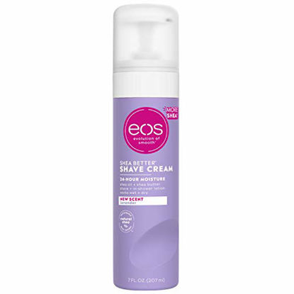 Picture of eos Shea Better Shaving Cream for Women - Lavender | Shave Cream, Skin Care and Lotion with Shea Butter and Aloe | 24 Hour Hydration | 7 fl oz