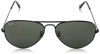 Picture of Ray-Ban RB3025 Classic Aviator Sunglasses, Black/Grey, 58 mm