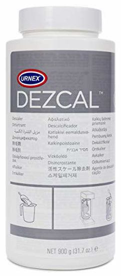 Picture of Urnex Dezcal Coffee and Espresso Machine Descaler Activated Scale Remover - 900g Bottle - Fast Effective Descaling Of Boilers and Heating Elements Faucets Spray Heads Milk Systems