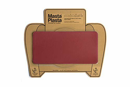 Picture of MastaPlasta Self-Adhesive Premium Leather Repair Patch, Large, Red - 8 x 4 Inch