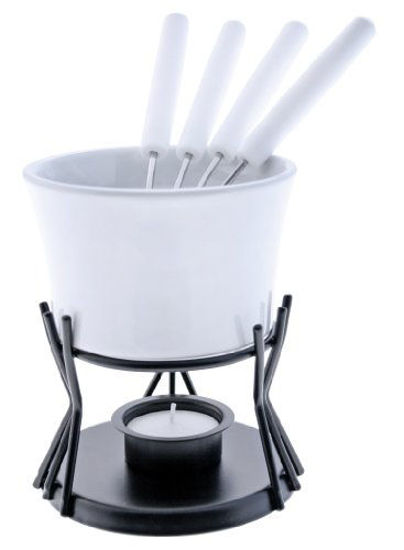 Picture of Swissmar Kindle 7 Pc Chocolate Fondue Set, Regular, White