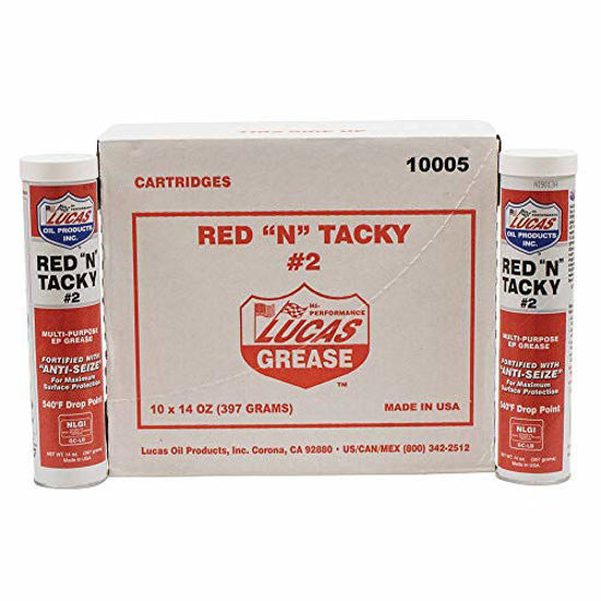 Picture of Lucas Oil Red N Tacky Grease, (10 Pack)