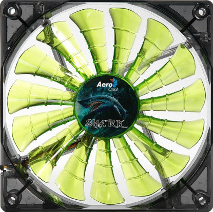 Picture of AeroCool Shark 120mm Green Cooling Fan EN55697