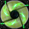 Picture of AeroCool Shark 120mm Green Cooling Fan EN55697