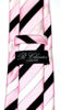 Picture of Retreez Three-Colour Stripe Woven Microfiber Men's Tie Necktie - Pink and Black