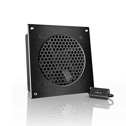 Picture of AC Infinity AIRPLATE S3, Quiet Cooling Fan System 6" with Speed Control, for Home Theater AV Cabinets