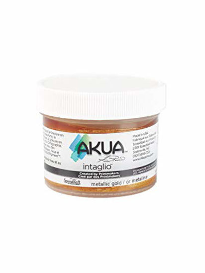 Picture of Akua Intaglio Ink, 2 oz, Metallic Gold