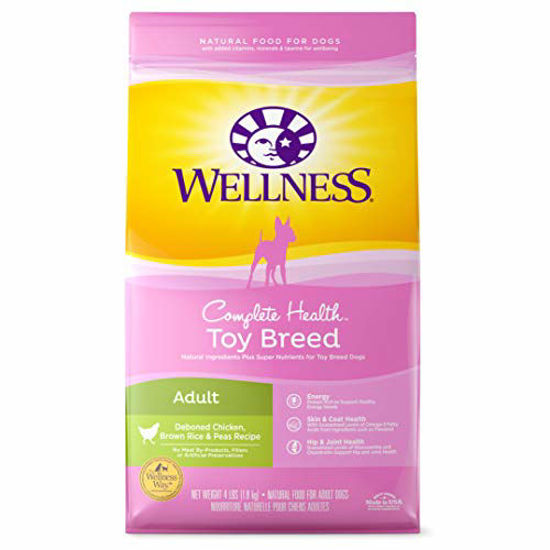 Picture of Wellness Complete Health Natural Dry Toy Breed Dog Food, Chicken & Rice, 4-Pound Bag