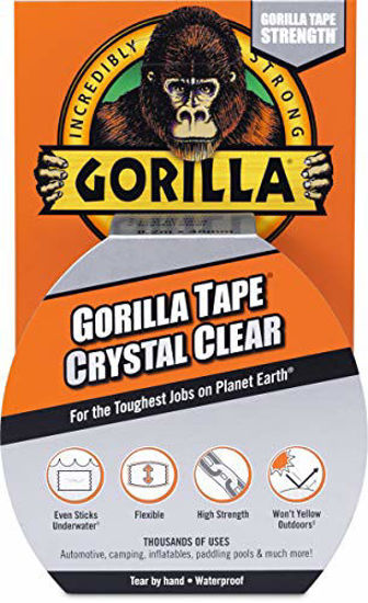 Picture of Gorilla Crystal Clear Duct Tape, 1.88 x 9 yd, Clear, (Pack of 1)