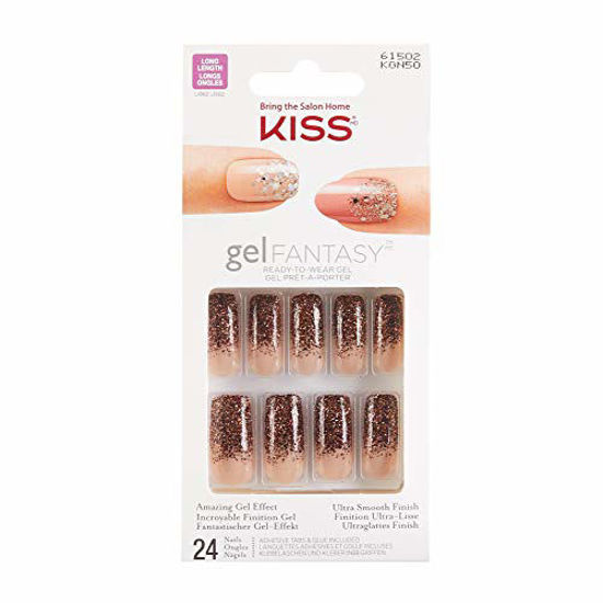 Picture of Kiss Gel Fantasy Ready-to-Wear Gel 24 Nails KGN50 Aurora