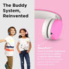 Picture of LilGadgets Connect+ Kids Premium Volume Limited Wired Headphones with SharePort and Inline Microphone (Children, Toddlers) - Pink