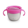 Picture of Munchkin Stainless Steel Snack Catcher with Lid, 9 Ounce, Pink