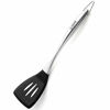 Picture of Tenta Kitchen Small Flexible Silicone Fish Turner Spatula Small Perfect For Flipping And Turning - 18/0 Stainless Steel Metal Handle - Heat resistant to 600°F (Silicone,1pc)