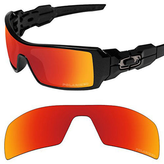 Picture of Tintart Performance Lenses Compatible with Oakley Oil Rig Polarized Etched-Fire Red