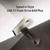 Picture of Samsung BAR Plus USB 3.1 Flash Drive 128GB - 300MB/s (MUF-128BE3/AM) - Champagne Silver