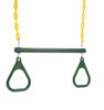 Picture of Eastern Jungle Gym Trapeze Bar and Gym Rings | Large Trapeze Bar- 20 with Coated 43 Chains | Playground Trapeze Bar and Rings