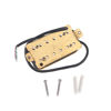 Picture of Musiclily 52mm Humbucker Pickup Electric Guitar Bridge Pickups for Fender Stratocaster Les Paul Style Guitar Replacement, Zebra