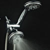 Picture of Hydroluxe 1433 Handheld Showerhead & Rain Shower Combo. High Pressure 24 Function 4" Face Dual 2 in 1 Shower Head System with Stainless Steel Hose, Patented 3-way Water Diverter in All-Chrome Finish