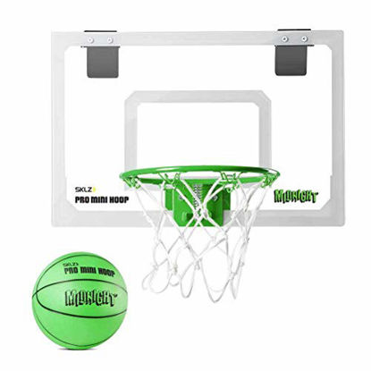 Picture of SKLZ Pro Mini Basketball Hoop with Ball, Glow in the Dark (18 x 12 inches)