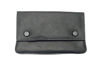 Picture of Premium Soft Black Leather Cigarette Rolling Tobacco Pouch Case Organiser