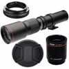 Picture of High-Power 500mm/1000mm f/8 Manual Telephoto Lens for Sony Alpha A99, A77, A65, A58, A57, A55, A37, A35, A33, A900, A700, A580, A560, A550, A390, A380, A330 and A290 Digital SLR Cameras