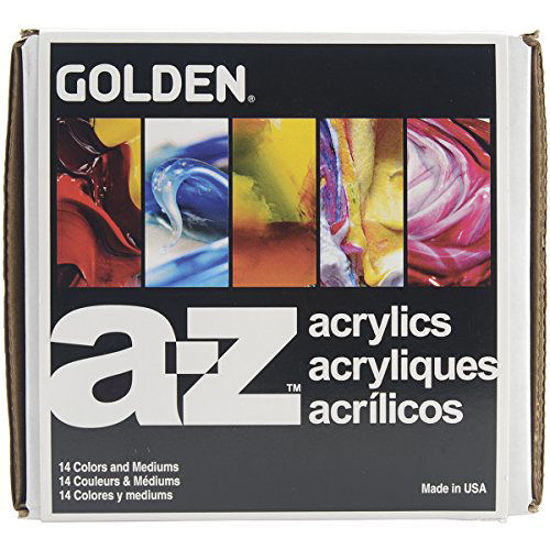 Picture of Golden A-Z Heavy Body Acrylic Paint Starter Set