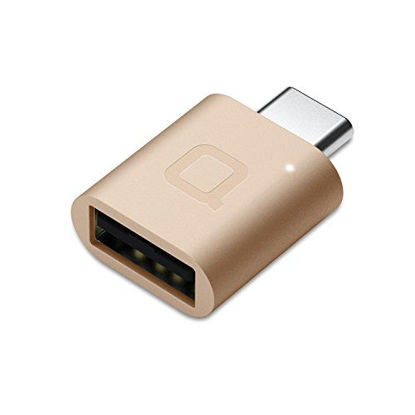 Picture of nonda USB C to USB Adapter,USB-C to USB 3.0 Adapter,USB Type-C to USB,Thunderbolt 3 to USB Female Adapter OTG for MacBook Air 2020, MacBook 12 inch, iPad Pro 2020,More Type-C Devices(Gold)