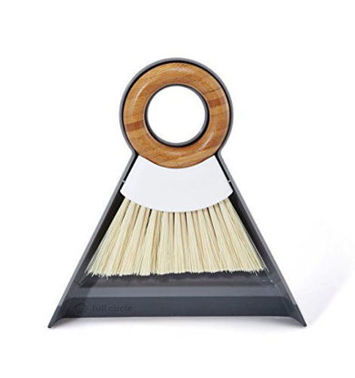 Picture of Full Circle and Brush Set, White Tiny Team Mini Dustpan